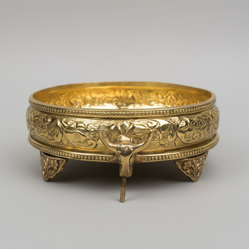 Brass Abhishek Gaumukh Pot-Small