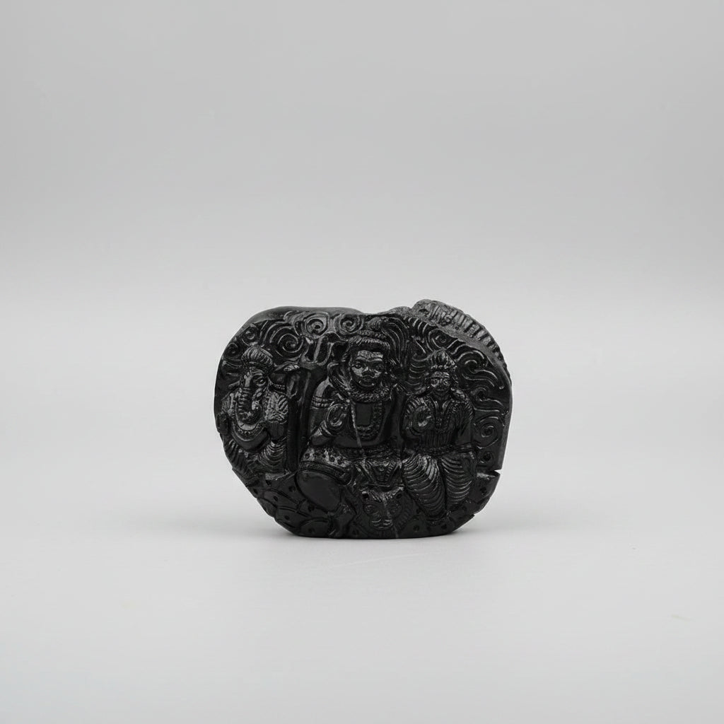 Shiva Parivar Shaligram Murti