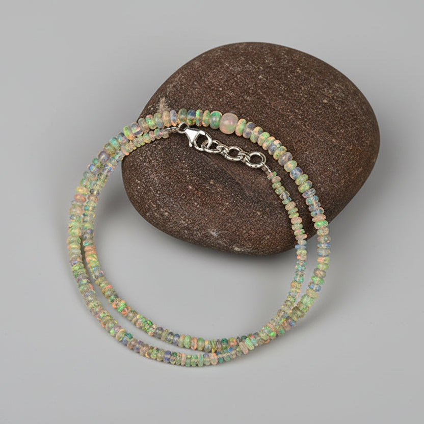 Opal Rainbow Fire Necklace-33 Carats