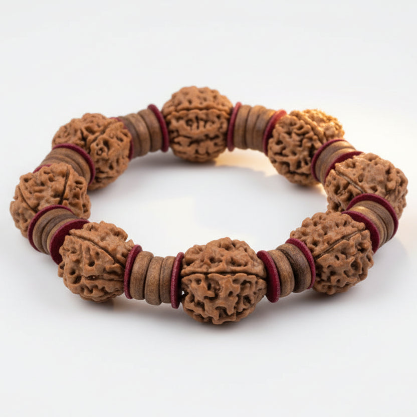 4 Mukhi Nepal Rudraksha Beads Bracelet - III