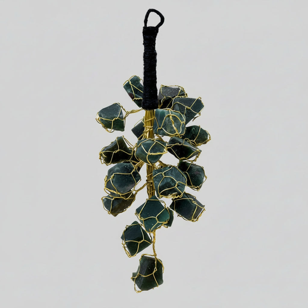 Hanging Natural Green Jade Stones