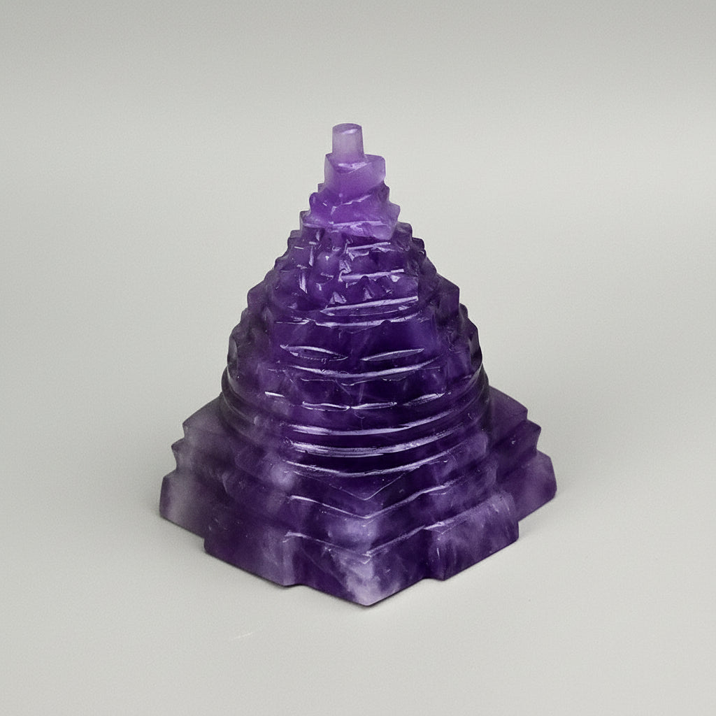 Amethyst Shree Yantra - 50  to 60 gms