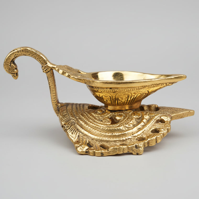 Designer Brass Aarti Diya-Set of 2