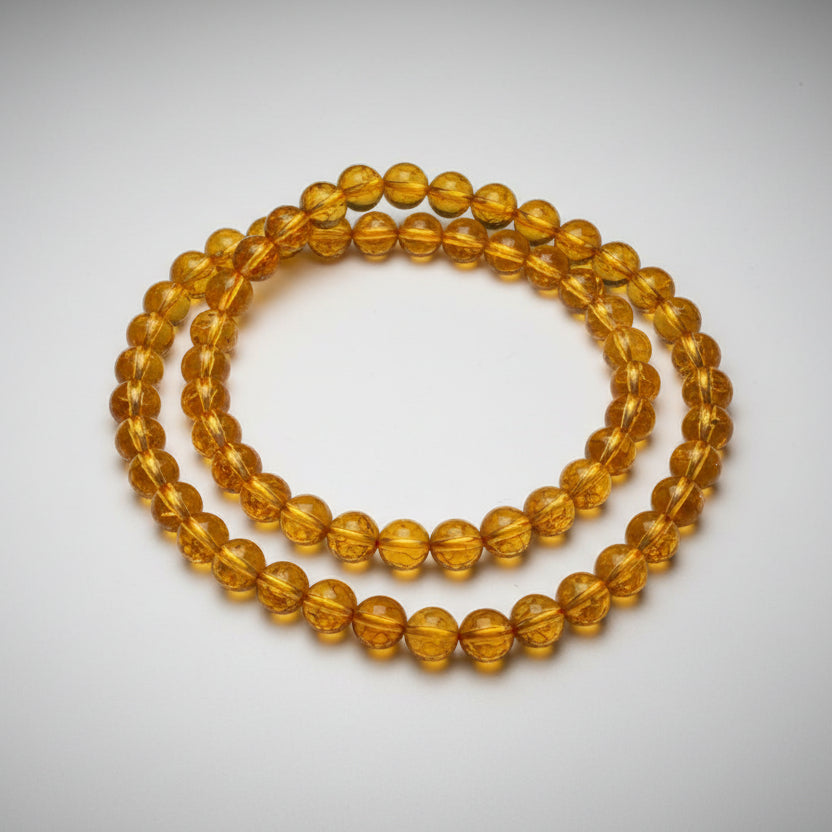 Yellow Citrine Mala (10 mm)-108+1 Beads