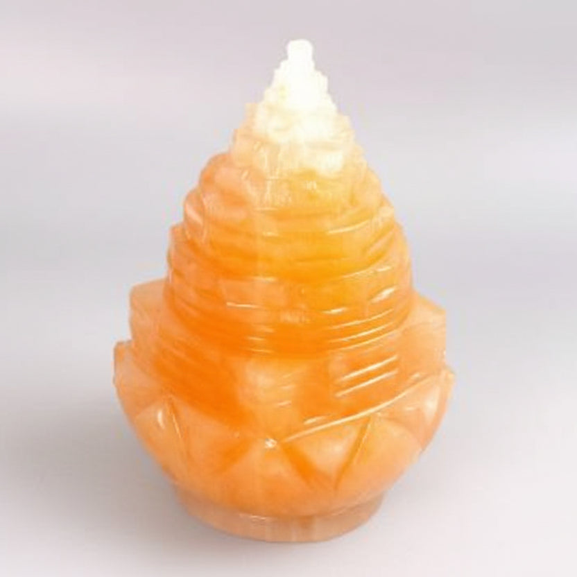 Yellow Jade Shree Yantra on Lotus 190 gms
