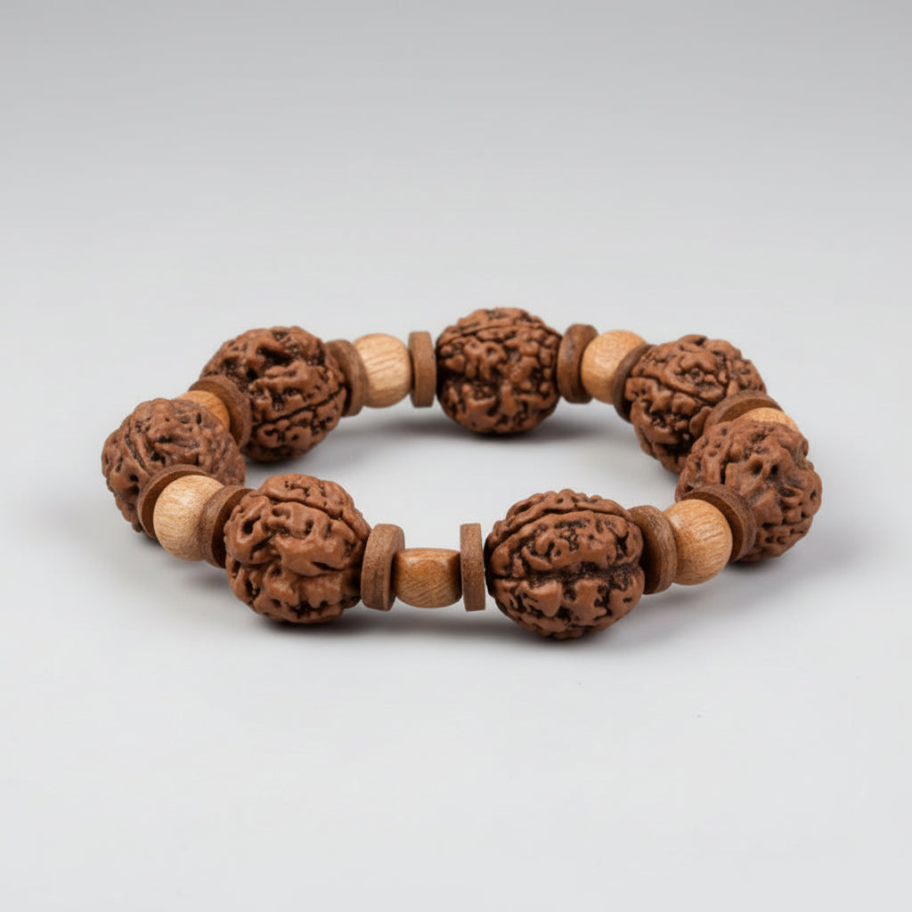 3 Mukhi Nepal Rudraksha Beads Bracelet - I