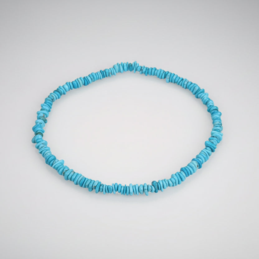 Turquoise Firoza Sliced Beads Necklace