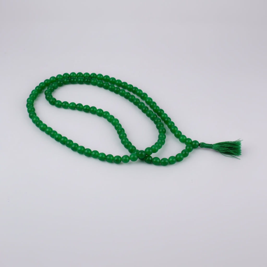 Green Jade Faceted Mala (8 mm)