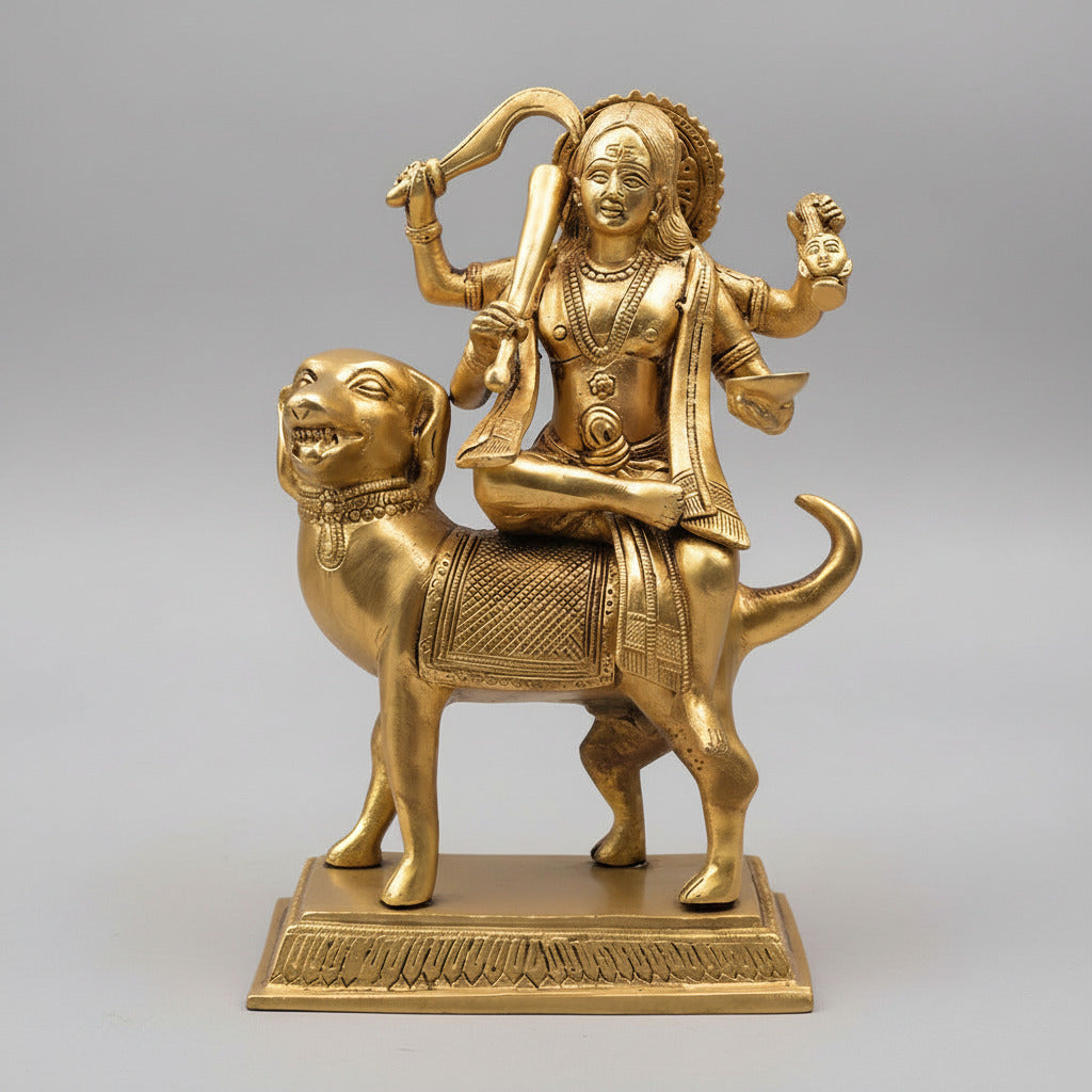 Kaal Bhairava Superfine Brass Idol