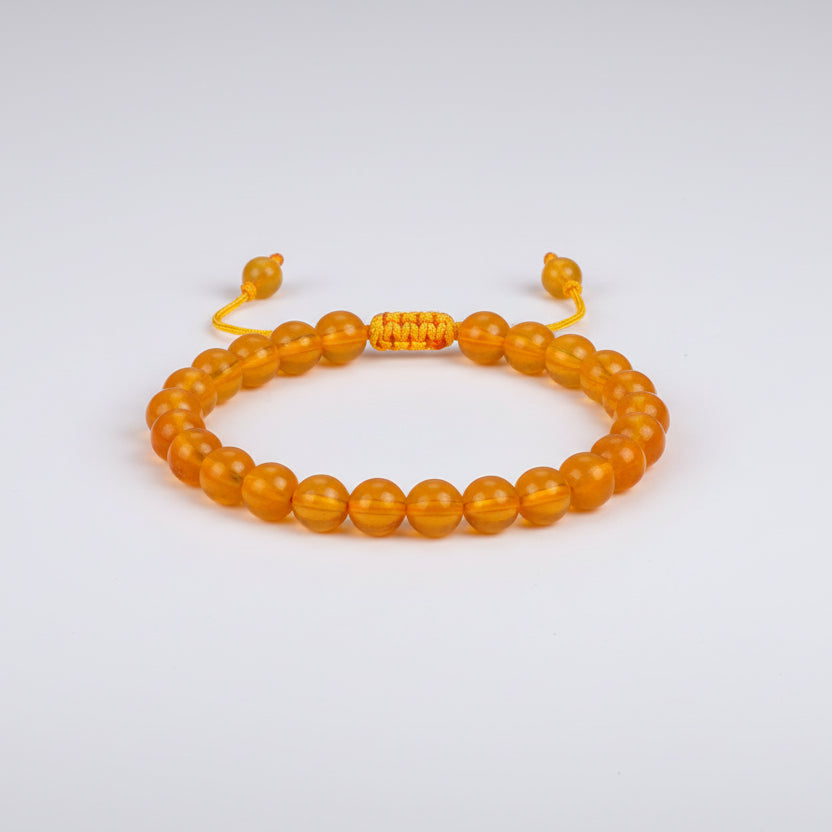 Yellow Agate Bracelet (Design I)-Elastic