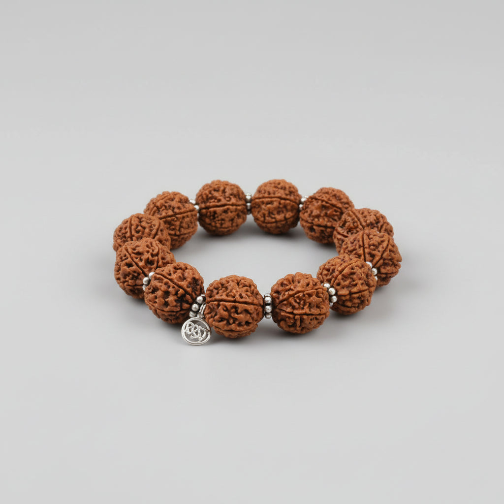 6 Mukhi Mangal Bracelet-Large-Silver Chakri