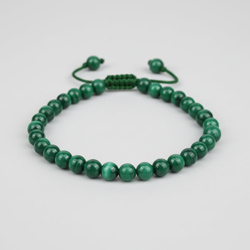 Malachite Adjustable Bracelet-10 mm