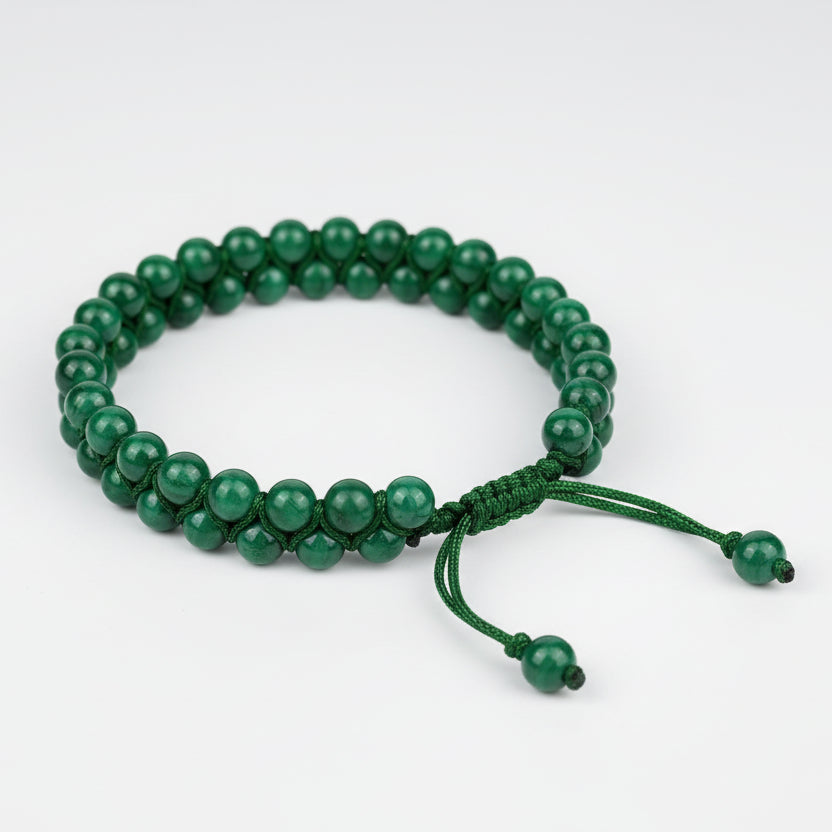 Malachite Double Layer Adjustable Bracelet