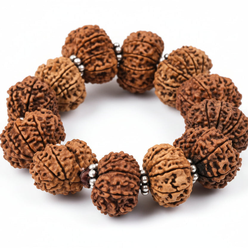 12 Mukhi Surya Bracelet-Small-Silver Chakri