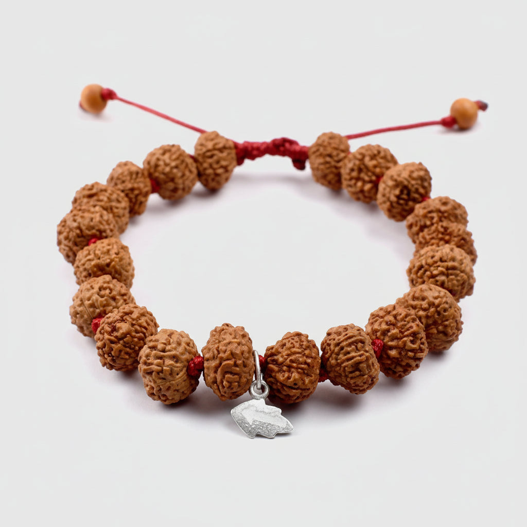8 Mukhi Ganesha Bracelet From Java In Silk Thread-8 mm