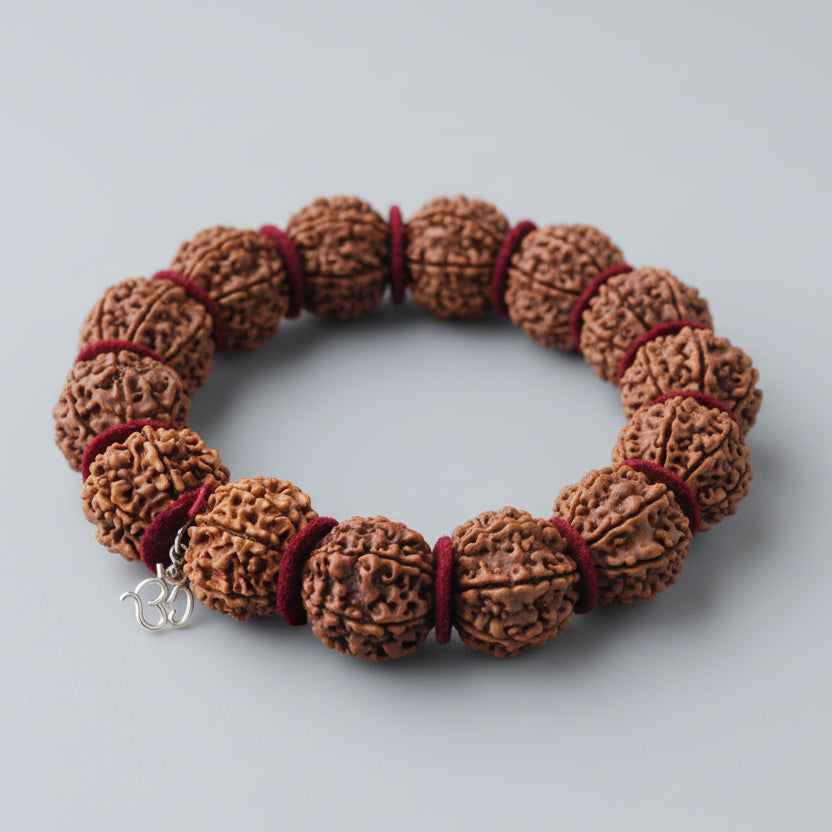 9 Mukhi Durga Shakti Bracelet-Regular-Silver Chakri