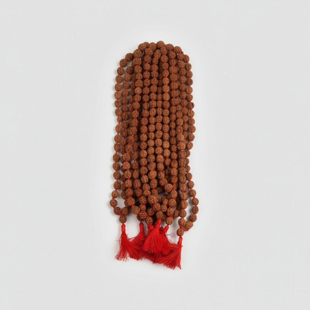 Rudraksha Mala Set Of 9 (9 mm)-Without Knots
