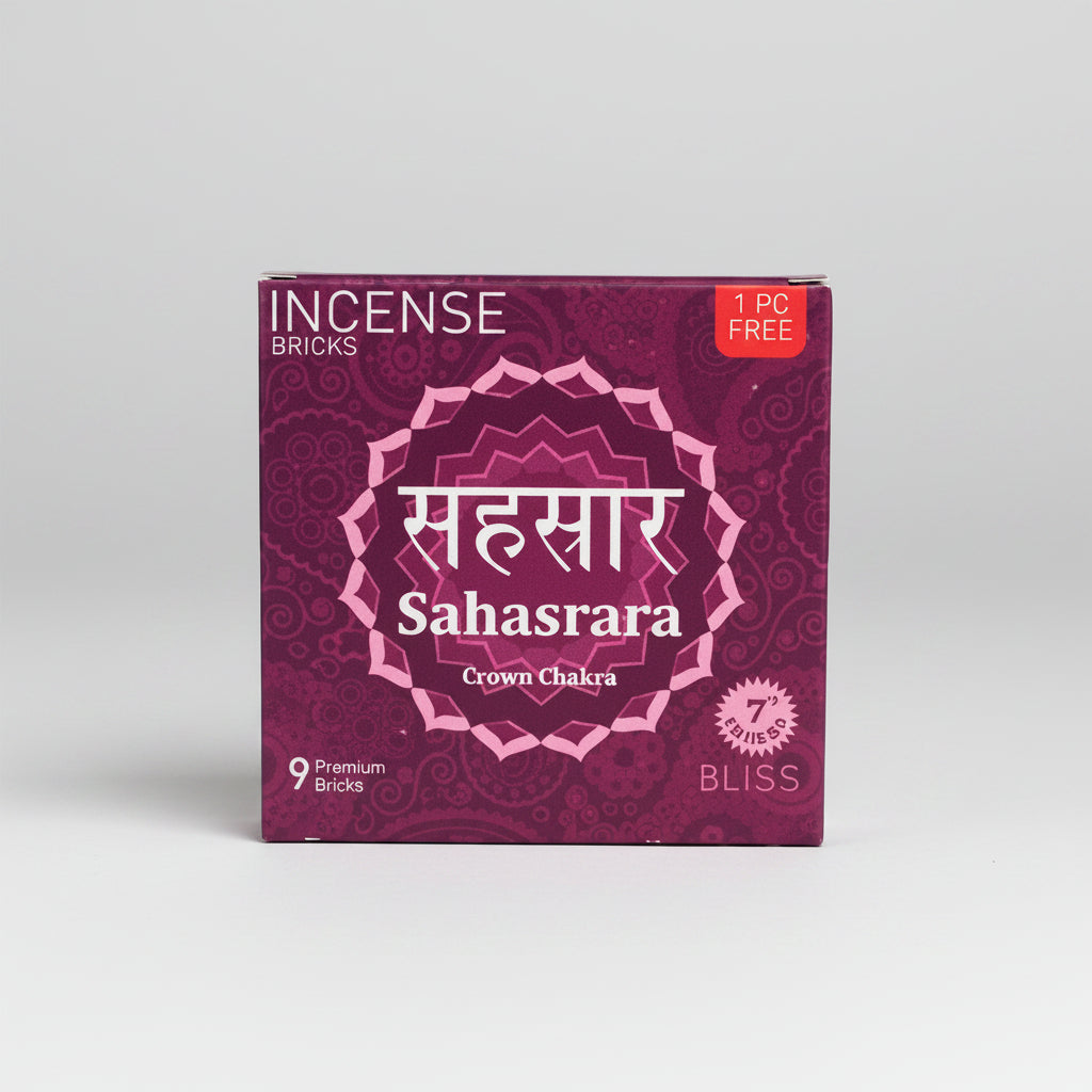 Aromafume Sahasrara Incense Bricks-Set of 12