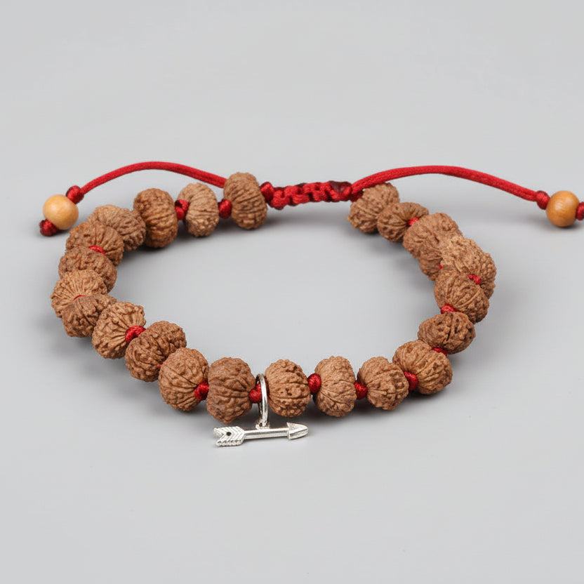 12 Mukhi Surya Wrist Java Bracelet-Silver Caps