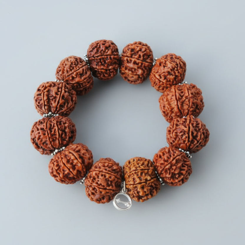 11 Mukhi Sadhana Bracelet-Regular-Woolen Spacers