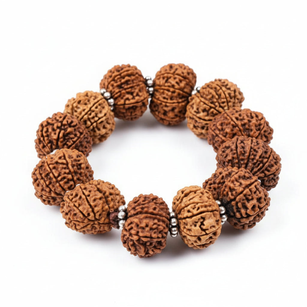 12 Mukhi Surya Bracelet-Regular-Woolen Spacers