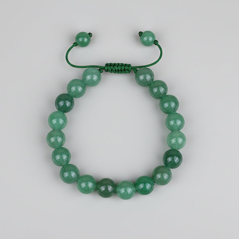 Green Aventurine Round Adjustable Bracelet-6 mm