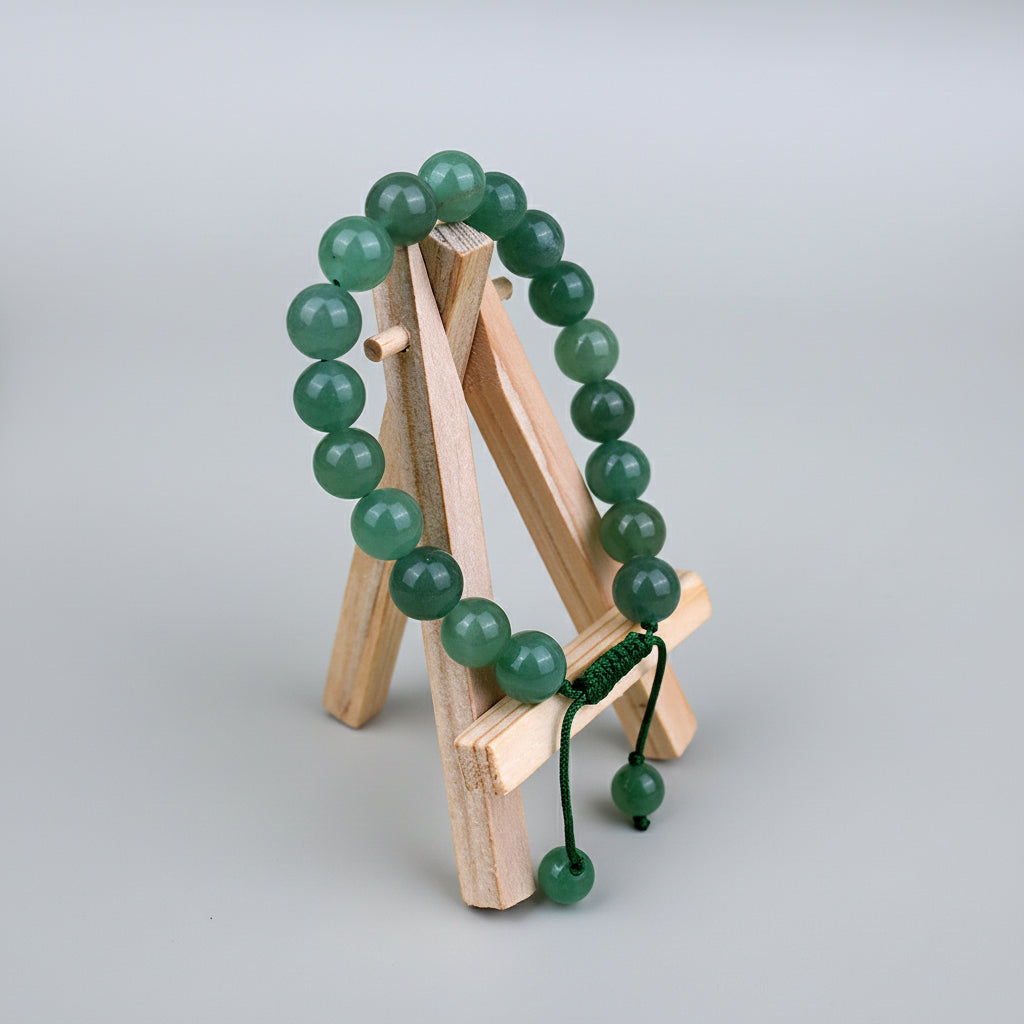 Green Aventurine Round Adjustable Bracelet-6 mm