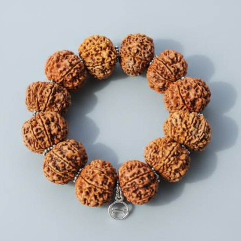 10 Mukhi Krishna Bracelet-Collector-Woolen Spacers