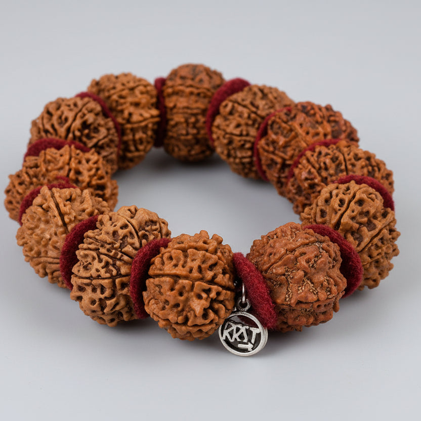 11 Mukhi Sadhana Bracelet-Collector-Woolen Spacers
