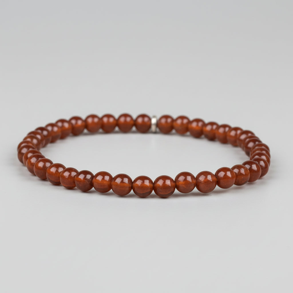 Natural Gomed Hessonite Bracelet-6 mm