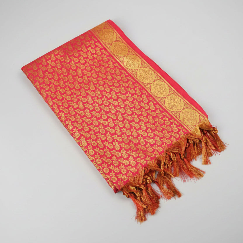 Art Silk Shawl Design VI-Purple