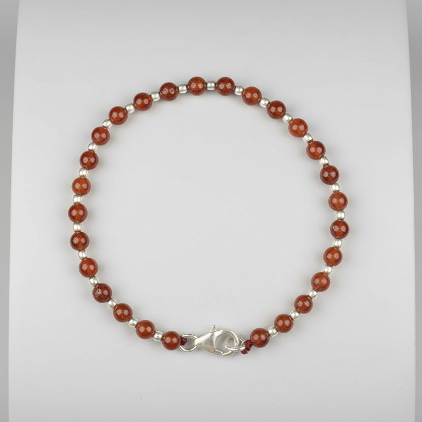 Gomed 925 Silver Ball Bracelet-8 mm