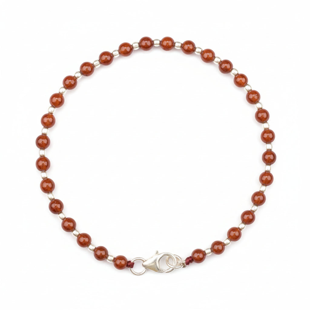 Gomed 925 Silver Ball Bracelet-5 mm