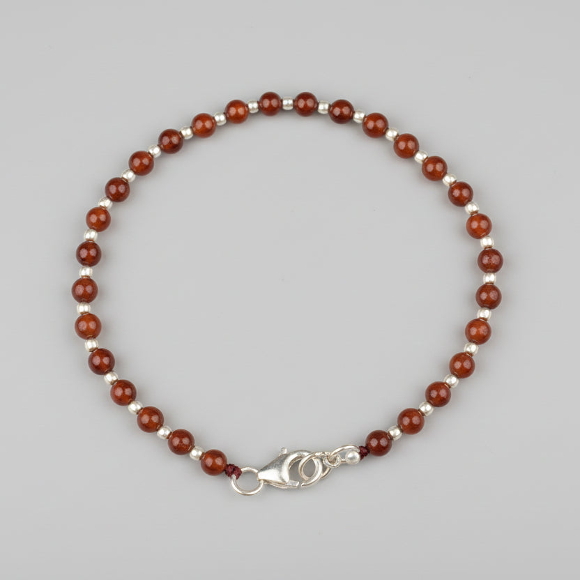 Gomed 925 Silver Ball Bracelet-6 mm