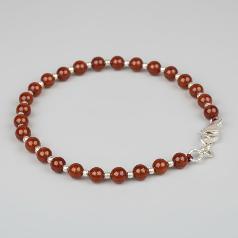Gomed 925 Silver Ball Bracelet-8 mm