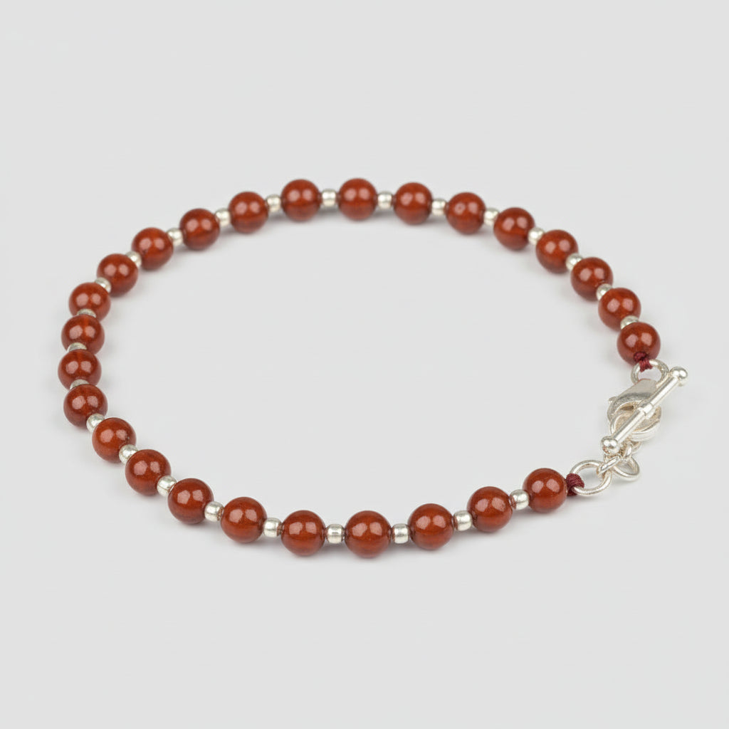 Gomed 925 Silver Ball Bracelet-6 mm
