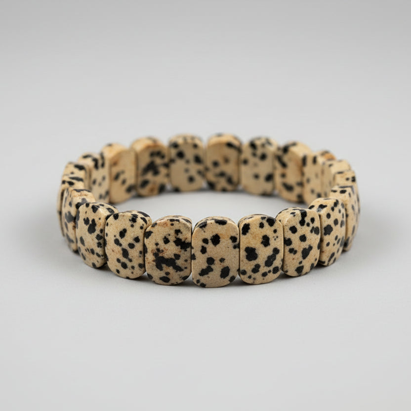 Natural Dalmatian Jasper Bracelet