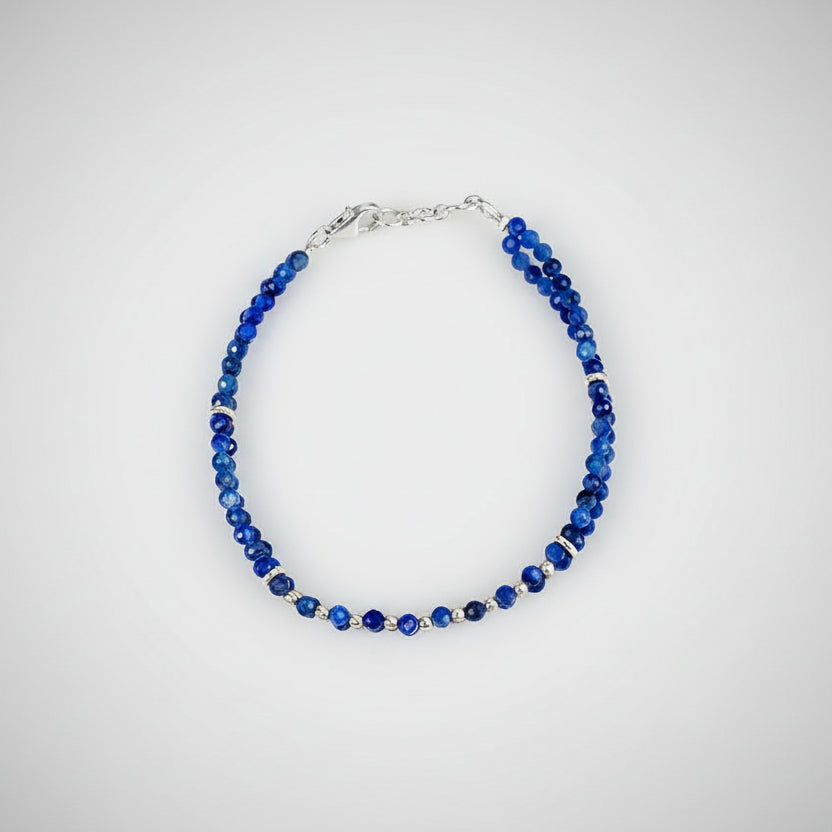 Kyanite Faceted Double Turn Bracelet