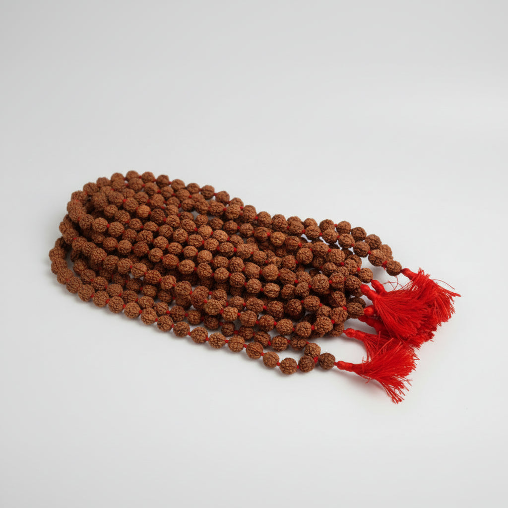 Rudraksha Mala Set Of 9 (9 mm)-With Knots