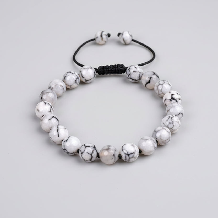 Smoky Quartz Faceted Bracelet in Thread-10 mm