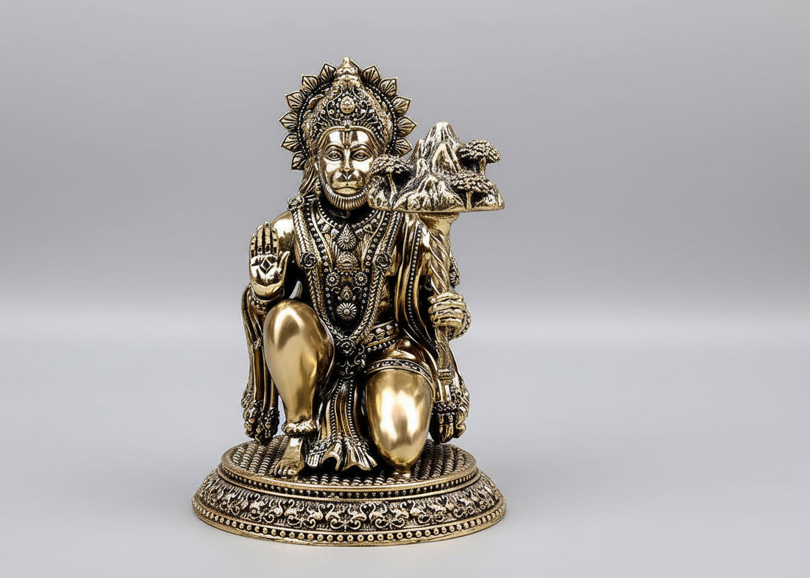 Super Fine Blessing Hanuman Ashtadhatu Idol