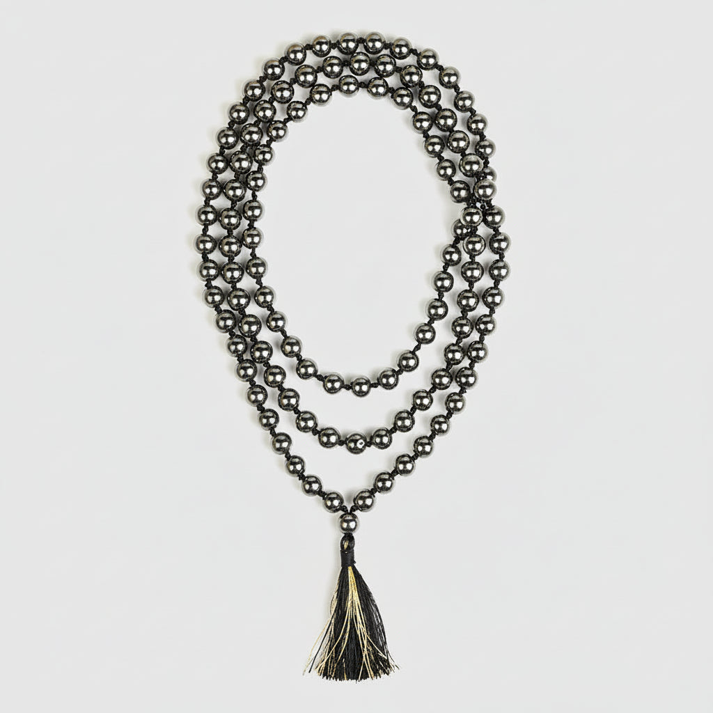 Natural Hematite Beads Mala-6 mm