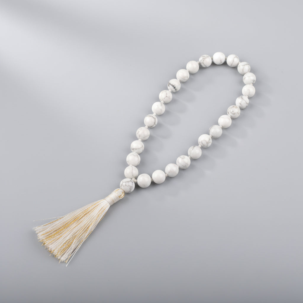 Natural Howlite Mala
