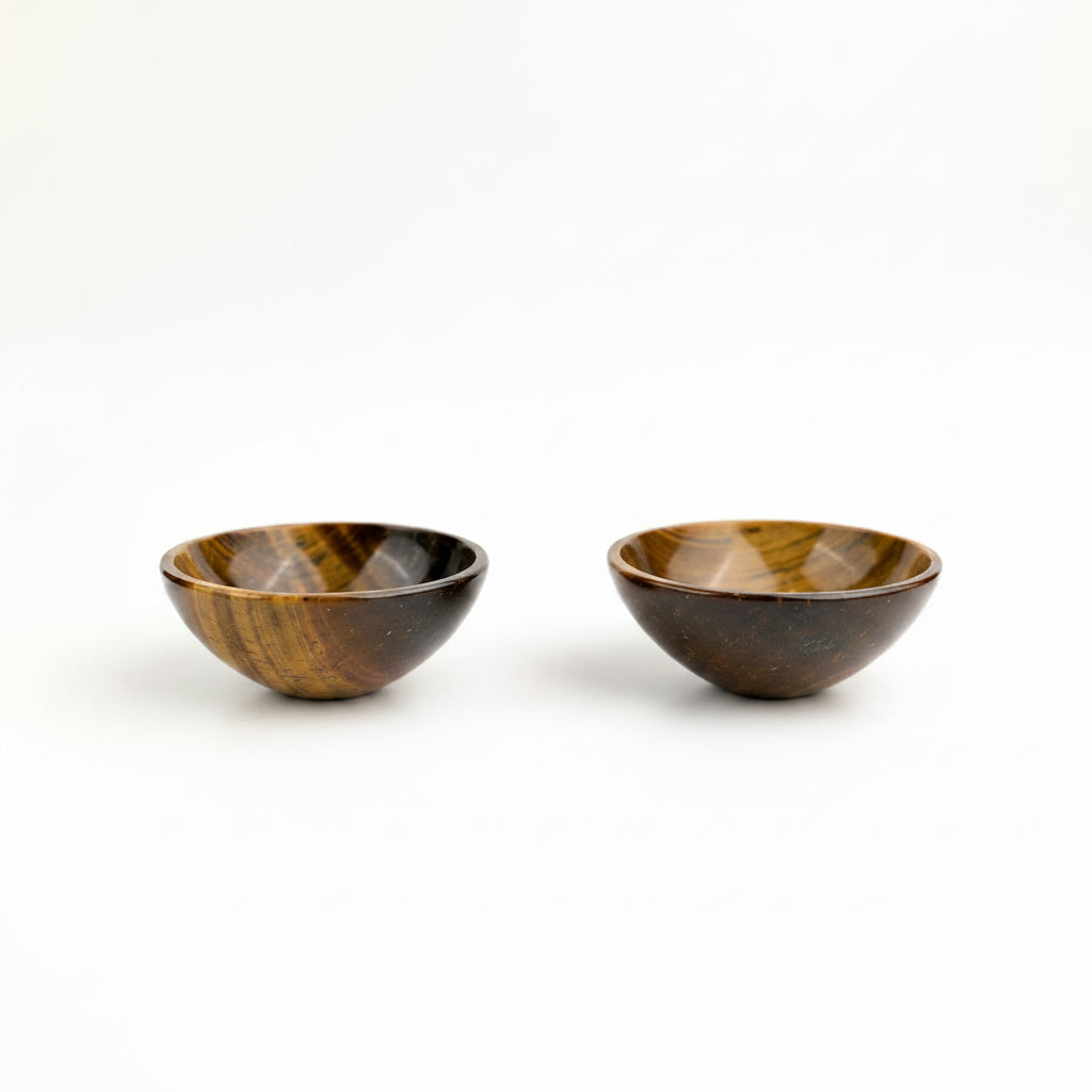 Tiger Eye Bowls Set of 2
