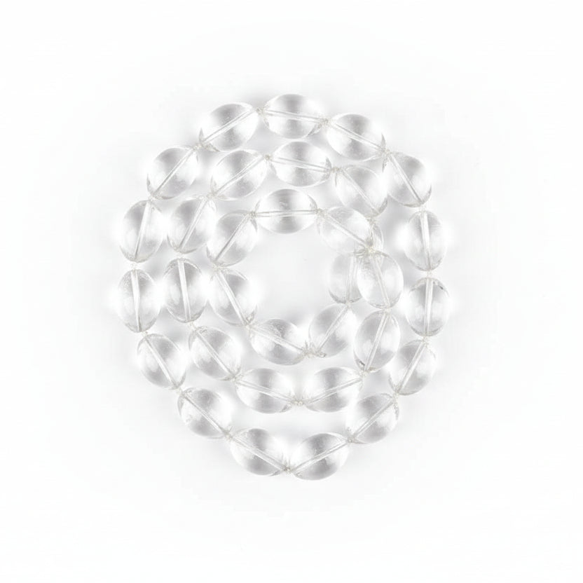 Sphatik Lingam Shape Beads Mala-20 to 24 mm
