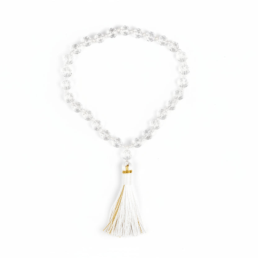 Sphatik Faceted Sumerni Mala-6 mm