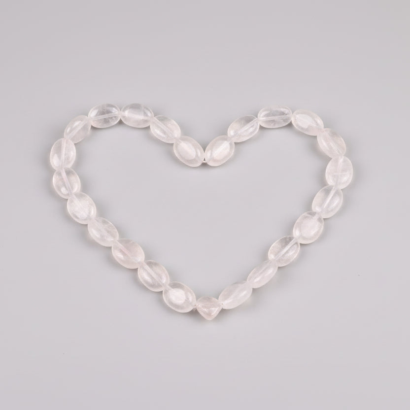 Rose Quartz Oval Mala-10 mm