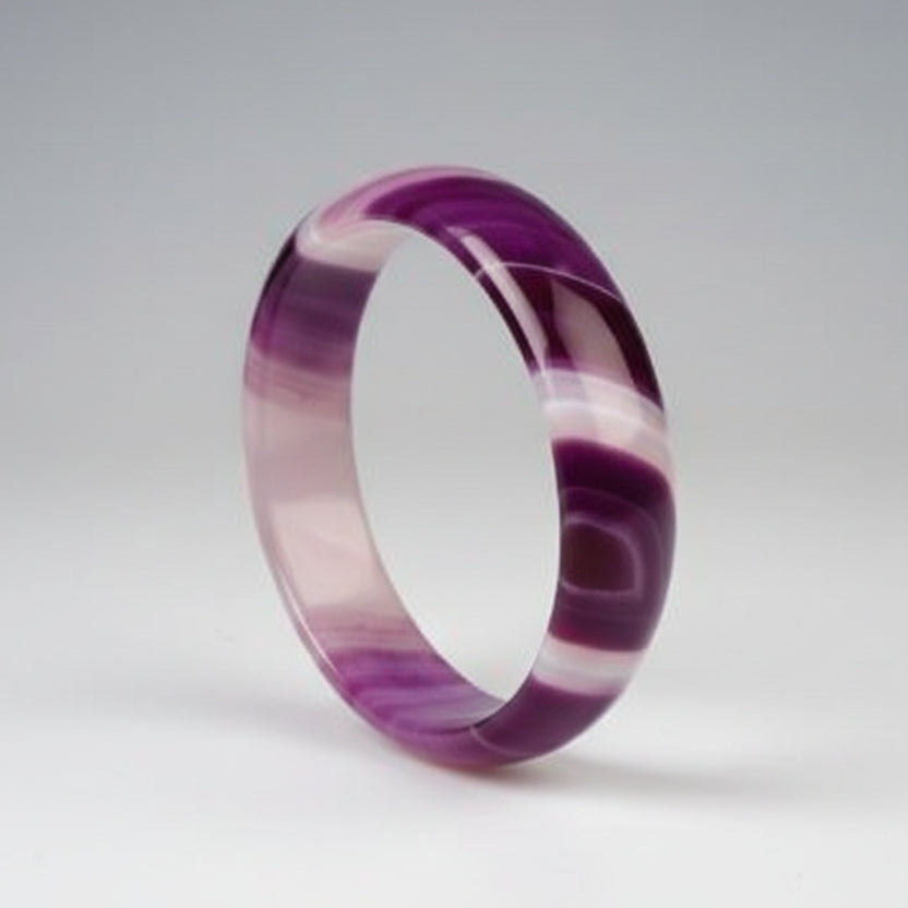 Purple Agate Bangle (XVIII)