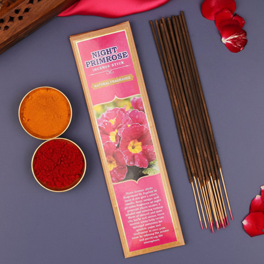 Night Primrose Incense Stick (Natural Fragrance)-15 Sticks