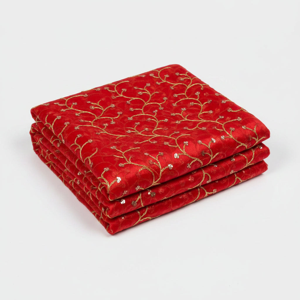 Devi Chunari PUJA Net Cloth Dupatta-Maroon